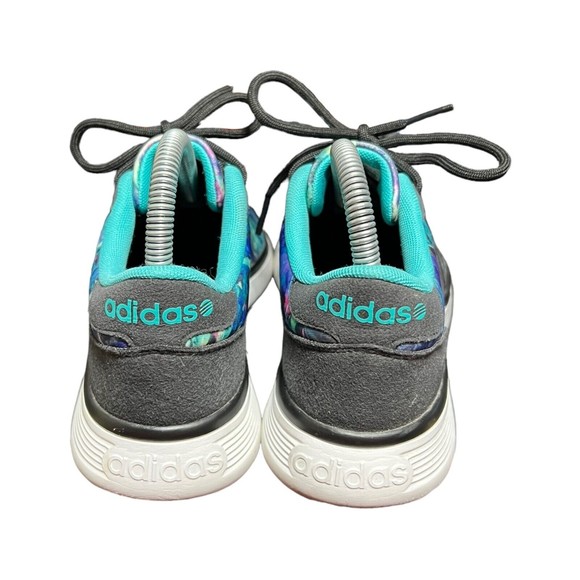 Adidas Lite Racer Running Shoes Blue Low Top Abstract Lace Up Womens 6 (AW5396) - Picture 4 of 11